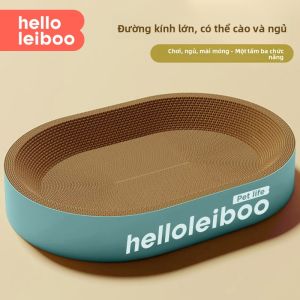 HELLOLEIBOO | Bảng Mài Móng Chống Bong Tróc Bền Cho Mèo Có Lồng