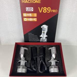 Lampu Mini Projector mobil Innova Avanza Veloz Yaris bakpao H4 LED MACRONE V89PRO 60W Garansi 1tahun