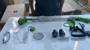 เครื่องตัดหญ้า เครื่องตัดหญ้าลิเธี่ยมไร้สาย เครื่องตัดหญ้าไฟฟ้าไร้สาย อุปกรณ์ครบชุด พร้อมแบตเตอรี่ พร้อมส่งสินค้าด่วน