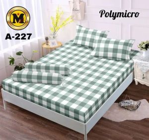 SPREI MOTIF AESTHETICH /BLACK PLAID STRIPED BED SHEETS AND PILLOWS / spray kotak kotak aesthetic / seprai kotak kotak hitam // Sprei Motif kotak-kotak