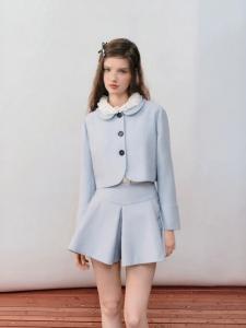 AIVEI | Youthful School Style Petite Short Jacket