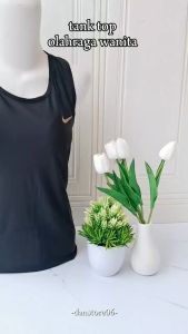 TANK TOP OLAHRAGA WANITA YOGA GYM FITNESS DANCE ZUMBA HITAM DRY FIT BACKLESS PREMIUM / Kaos Singlet Gym Running Sport