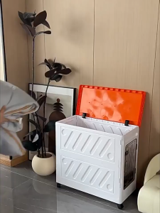 【MOHO.SG】Flip up large capacity clothing storage box with wheels dust-proof storage box with side windows