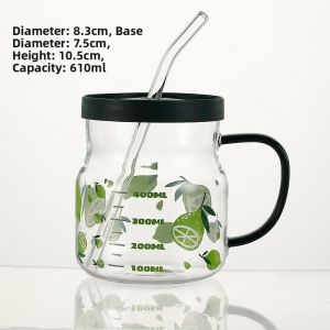 Creative Drinking Straw Glass Water Cup