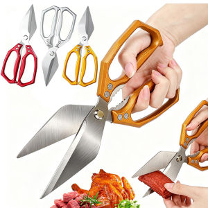 Multi-functional Kitchen Scissors / Stainless Steel Sharp Food Shears / Household Boning Scissors / Heavy-Duty Vegetable Meat Fish Cutting Scissor Kitchen Tool