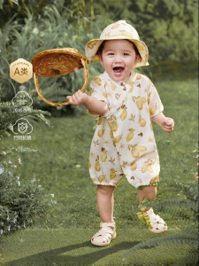SHI YUE JIE JING | Bamboo Cotton Summer Baby Rompers
