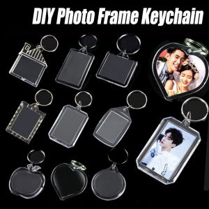 DIY พวงกุญแจกรอบรูปสำหรับนักเรียนหัวสติกเกอร์รูปของขวัญสำเร็จ พวงกุญแจ