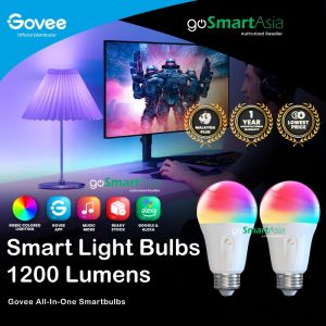 goSmart Asia Govee Smart Light Bulb Pendant Light 12inch & 15inch Round Ceiling Light WIFI & Bluetooth Color Changing Light Bulbs RGBWW Dimma