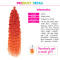 Ariel afro Curl Water Wave Braiding Hair African curls Synthetic Crochet Hair Blonde Pink Omber Wavy Hair Extension Alibaby. 