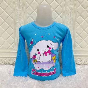 kaos anak perempuan cinnamoroll lengan panjang usia 1-12 tahun // baju anak cewek