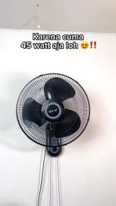 Sekai Wall Fan 16 Inch WFN 1626 / 1627 Kipas Dinding Hitam