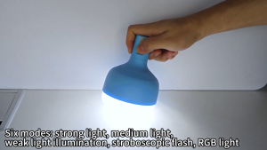 Bóng đèn ngoài trời 3Life Có thể sạc lại 6 tùy chọn chiếu sáng Độ sáng cao 38W Đèn màu RGB Pin 4000mAh Đèn báo nguồn Đèn cắm trại