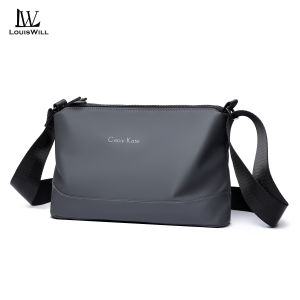 LouisWill Men Bags Fashion Shoulder Bag Cross Body Bag Leisure Messenger Bag Business Style Soft Leather Waterproof Lightweight Large Capacity Sling Bag Casual Bag Men Sport Street Travel Outdoor