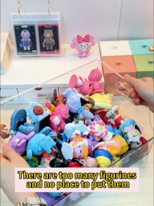 3ชั้นล้างติดผนังยาทาเล็บเครื่องสําอางยืนแสดงผู้ถือเล็บเครื่องมือออแกไนเซอร์จัดเก็บไม่ต้องเจาะรู 2131-1