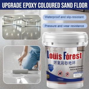 Upgrade Epoxy Coloured Sand Floor Paint Wearresistant Molding Selfflow High Brightness Ease To Clean