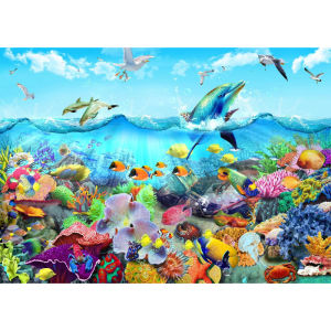 Underwater World Jigsaw Puzzle 500/1000/1200/2000PCS Marine Scene Focus Activity Leisure Time Gift