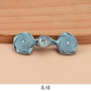 Nút Thêu Thủ Công Truyền Thống Trung Quốc Nút Hoa Hồng Ngọc Trai Nút Thắt Nút Trang Trí Quần Áo Nút Thắt Nút Thắt Nút Thắt