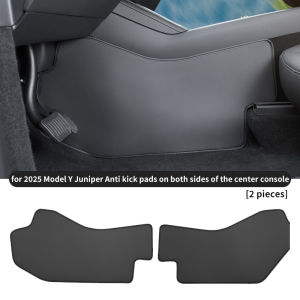 For Tesla Model Y Juniper car center console suede protection pad center console side border kick pad anti dirt pad 2 pieces