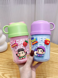 Portable Travel Childrens Toothbrush Cup Cute Cartoon Design High Aesthetic Value Dental Care Set Plastic Material Family Bathroom Accessories