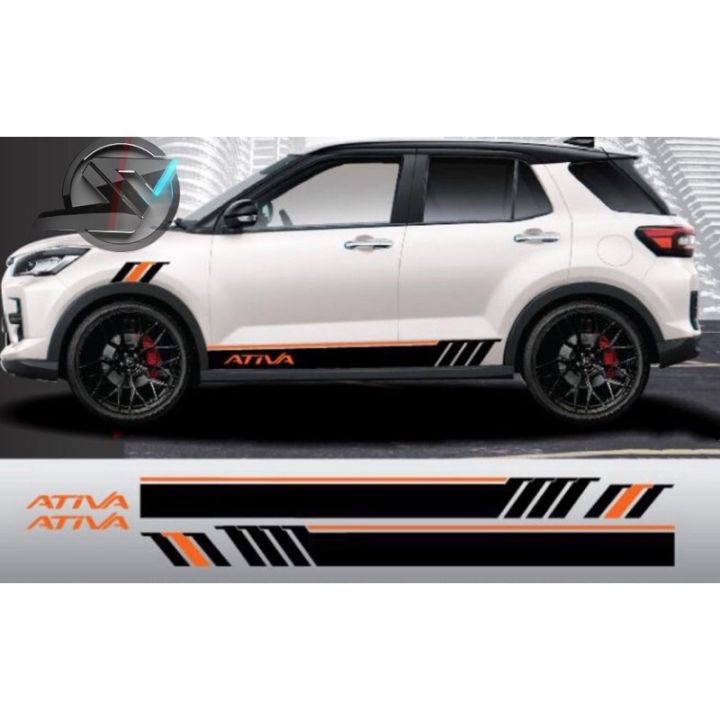 (Ready Stock) S293# Perodua Ativa Car Body Vinyl Decal Sticker | Lazada