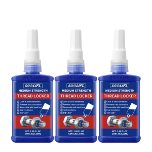 LOOLIFL | LOOLIFL medium-strength thread-locking adhesive anti-rust blue thread-locking glue leak-proof sealing adhesive corrosion-resistant anti-loosening easy to use