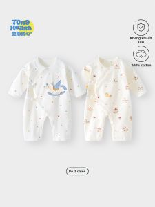 TONGLIANCHUXIN | Bodysuit Bé Sơ Sinh Cotton Không Áp Lực Kích Cỡ 52