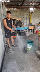 MeeGoo Car 200 Bar Washer Machine 220V Portable HIgh Pressure Wireless Car Washer Gun Lithium Battery High Washers Sprayer Water Gun COD
