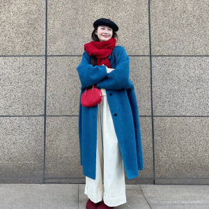 XUECAIQI | Stylish High Quality Mid-long Coat Three Piece Set
