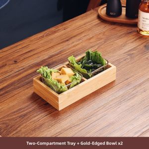 CRISTALGLASS | 9-Grid Wooden Tray