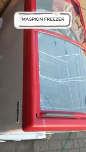 CHEST FREEZER 300 L MASPION UFH-300 C SLIDING FREEZER LOW WATT GARANSI RESMI BY TMJ
