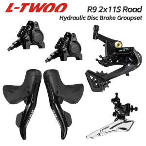L-TWOO | LTWOO R9 Road Hydraulic Disc Brake Groupset 2x11 22 Speed Carbon Alloy Version Shifter Front Rear Derailleur Caliper 4 Piece Kit