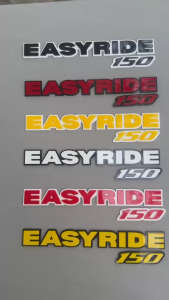 EASY RIDE 150 150N 150FI Japanese and English motor emblem made of acrylic. 2 PCS NA PO