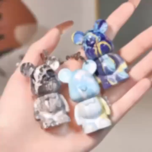 MISSLARA Gantungan Kunci Beruang Keychain Brick Bear Matte Lip Cream Velvet - XX266