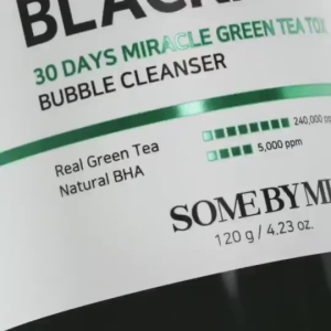 [SOME BY MI] Bye Bye Blackhead 30 Days Miracle Green Tea Tox Bubble Cleanser 120g [Pore Care Natural BHA with 16 tea ingredient] Automatic foaming dissolving impurities