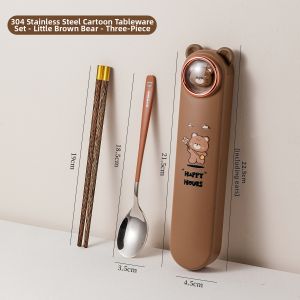 TREEJACK | Portable Stainless Steel Kids Utensils Set