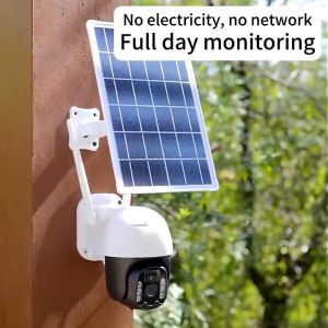 V380 4G SIM Card Outdoor Solar Panel Battery CCTV Kamera WIFI Wireless Remote Monitoring PTZ Kamera