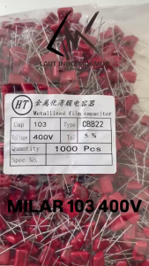 1000 BUAH MILAR 103 400V MILAR 103J 400VOLT KAPASITOR MILAR MYLAR 103 UPS
