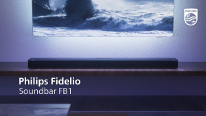 Philips Fidelio 7.1.2 Soundbar with Integrated Subwoofer 620W Max Output Dolby Atmos IMAX Enhanced (TAFB1/98)