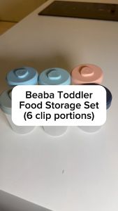 Beaba STARTER Food Storage Set Clip Portions Wadah Penyimpanan Makanan Bayi MPASI