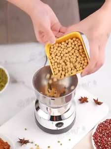 (Ship in 12hrs)Stainless steel bits coffee grinder Food-grade Home electric grinder machine blender Spices Coffee Bean Dry Nut Miscellaneous