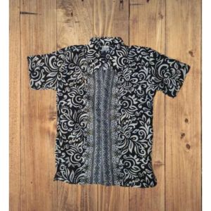 Kemeja Batik Anak Laki-laki Katun Silky Lengan Pendek Batik Anak Kondangan Wisuda Pesta Batik Modern