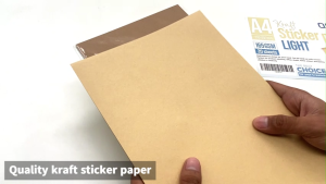 Digiprints PH - A4 Size Quaff Kraft Sticker Paper Dark/Light 165gsm Inkjet Sticker Paper for Labelling 20sheets/pack