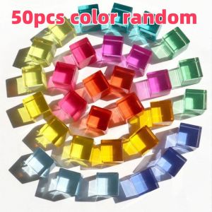 Acrylic Stacked Cube Building Blocks Childrens Transparent Block Toys Indoor And Outdoor Games Childrens Early Education Toys