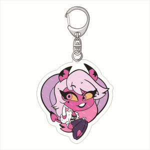 Bandai | Móc Khóa Acrylic Anime Hazbin Hotel 55MM Hình Nhân Vật Charlie Morningstar Vaggie Angel Dust Alastor Husk Sir Pentious Dễ Thương Đồ Sưu Tầm Quà Tặng