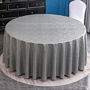 ผ้าปูโต๊ะทรงกลมสไตล์ยุโรปหรูหราเบาๆใช้ในบ้านผ้าปูโต๊ะโต๊ะกลมขนาดใหญ่แบบไม่ต้องซักกันน้ำมันกันลวกผ้าปูโต๊ะทรงกลม