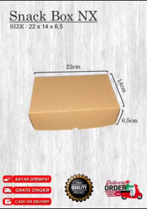 Kemasan NX Dus Kotak Kemasan Polos 22 x 14 x 65 CM non laminasi