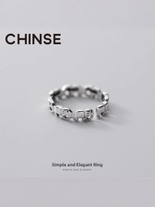 CHINSE | Lucky Adjustable Opening Silver Ring S925