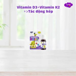 Vitamin D3K2 Lineabon chính hãng an toàn BBShine Vitamin cho bé hấp thu canxi và tăng chiều cao hiệu quả - I023