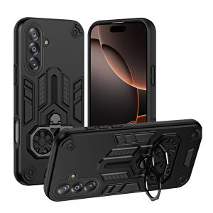 Luxury Stand Holder Armor Shockproof Phone Case For Samsung Galaxy A17 A07 A56 A36 A26 A16 A06 Camera Protection Bumper Cover ﻿