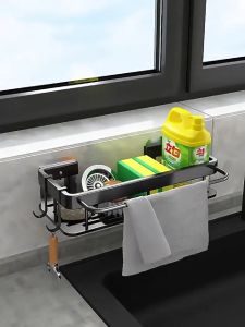 Rak Pengering Spon Cuci Piring Model Gantung Dapur Sponge Sabun Rak Cuci Piring Rak Bumbu Dapur Rak Dinding Wastafel Kamar Mandi Stainless Rak